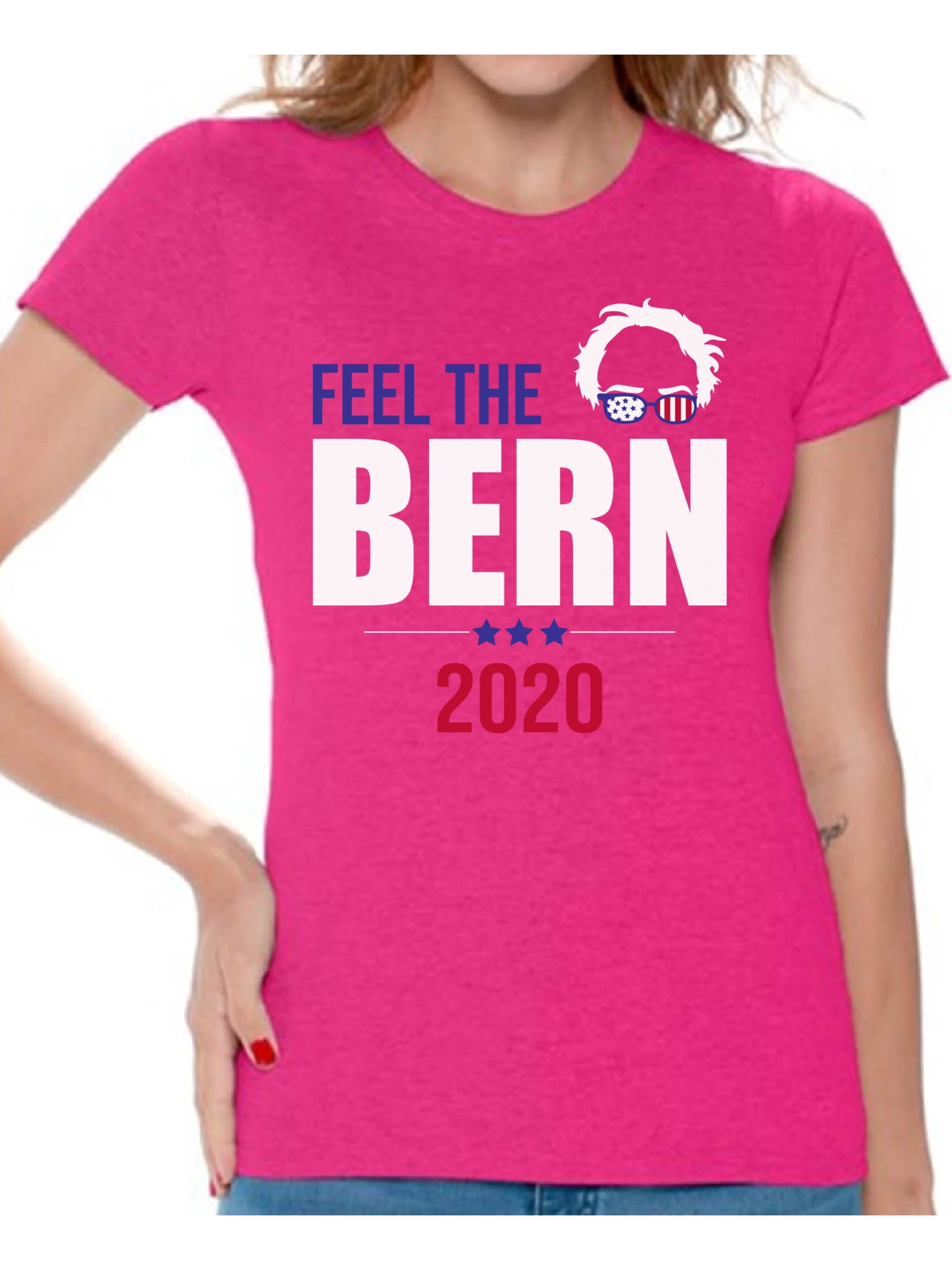 Feel The Hair And Glasses Bern 2020 Bernie Sanders T-Shirt