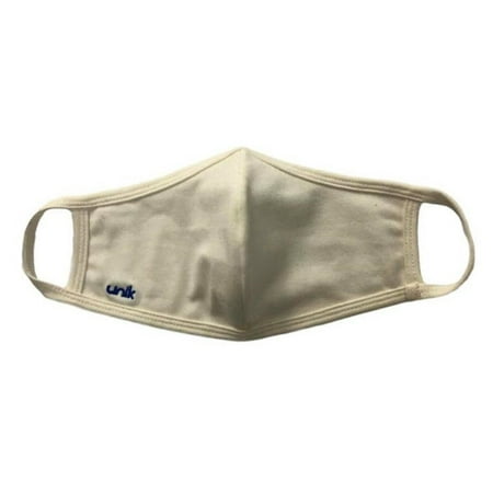 Face Mask 65% Cotton 35% Polyester Washable Reusable Outdoor Adult Size Ivory