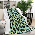 thumbnail image 2 of Cow Print Throw Blanket - Cozy and Soft Fleece Blankets for Bedroom Couch and Sofa - Gift for Woman Kid Girl Brown Leopard Pattern 50x60 Inches Bed Throw Blanket, 2 of 5