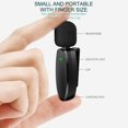 thumbnail image 2 of CHOK Microphone Mini 3 en 1 Sans Fil, Microphones Lavalier pour iPhone Android et Caméra - Micros Doubles Sans Fil 2,4G avec Réduction du Bruit - Micro Lav Professionnel pour Enregistrement Vidéo pour Entrevue, 2 of 7