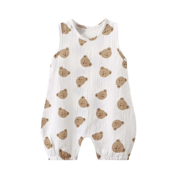 Vestido Corto de Verano Bebé sin Mangas Vestido de Noche Impreso para las Niñas Ropa de Dormir Suave Delgada Niños Casa Usar Pijamas