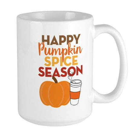 

CafePress - Pumpkin Spice Season Large Mug - 15 oz Ceramic Large Mug