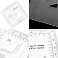 thumbnail image 3 of Échelle de Coordonnées Pratique Carte Topographique Transparente Échelle de Navigation Rapporteur, 3 of 6