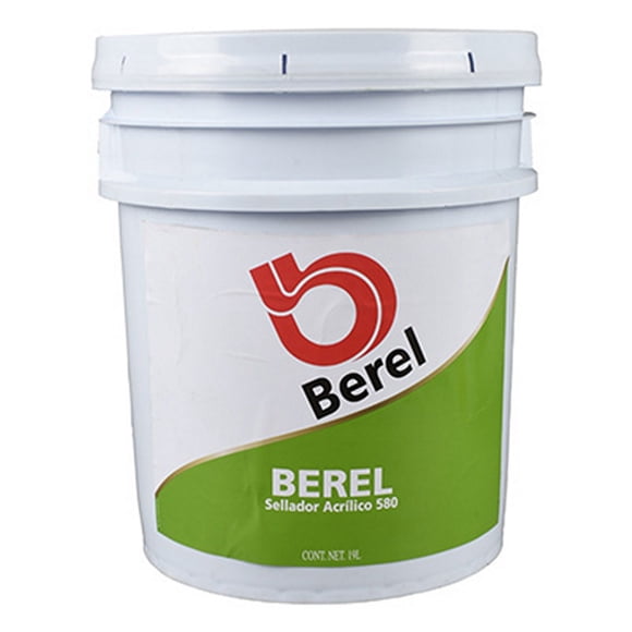 Sellador Acrílico Berel 580 Exterior/Interior 19L para Cemento Yeso Mortero