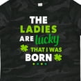 thumbnail image 4 of Inktastic The Ladies Are Lucky That I Was Born St Patricks Day Baby Boy Boys Toddler T-Shirt, 4 of 5