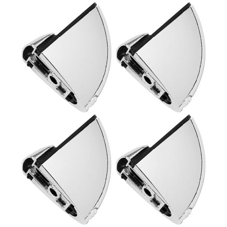 

Zehuanyu 4pcs Glass Clamps Furniture Glass Brackets Glass Shelf Fixing Clips (Silver)