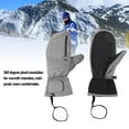 thumbnail image 4 of 5 Finger Inner Ski Mittens, Snowboarding Mittens Watertight Loop Fastener  for Snowmobile Racing M,L,XL, 4 of 7