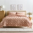 thumbnail image 3 of Better Homes & Gardens Full/Queen Comforter Set, All-Season, 3-Piece, Antique Blush Pink Pintuck, 3 of 6