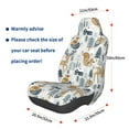 thumbnail image 3 of Wukai Winter Forest Animals Full Set Car Seat Covers with Soft Padding Universal Auto Front Seats Protector and Cushion Mat, 3 of 5