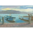thumbnail image 3 of "Morning Dockside" Painting Print on Wrapped Canvas, 3 of 5
