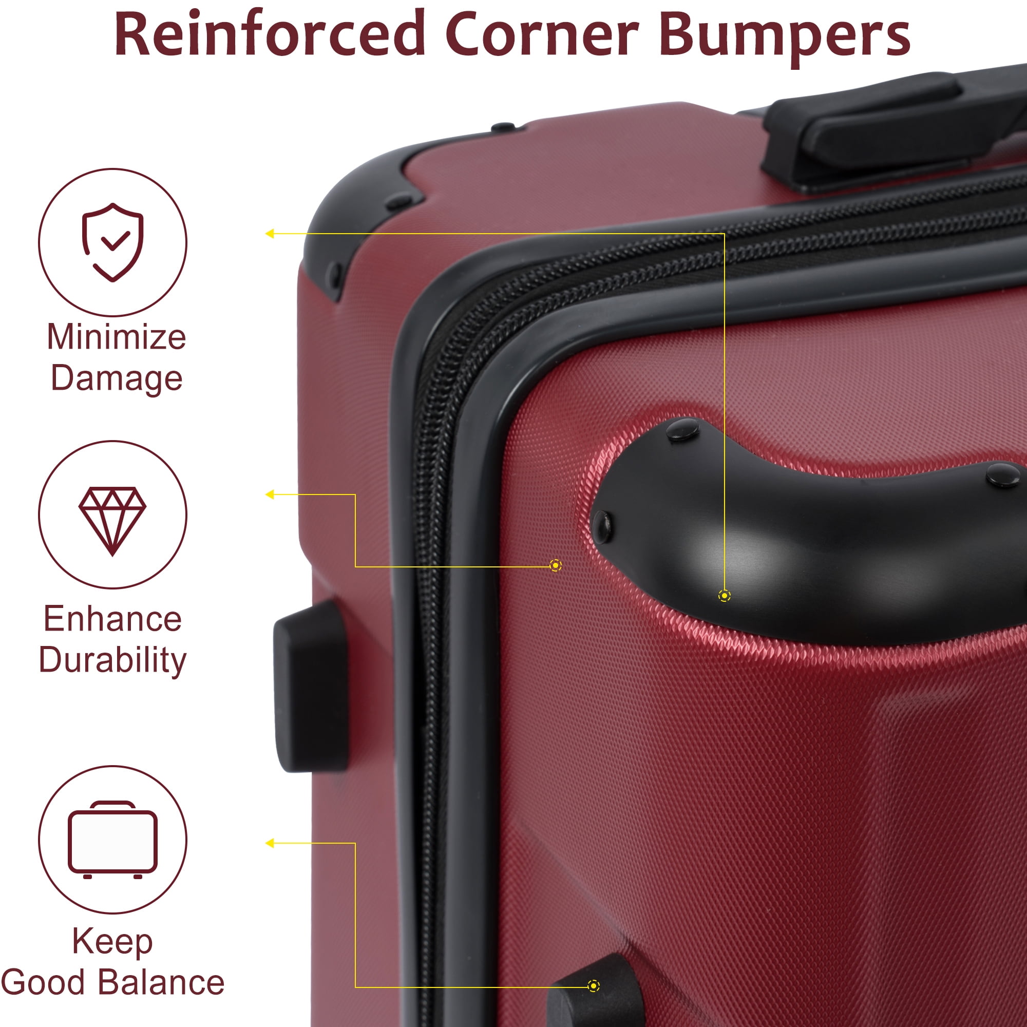 luggage with retractable wheels