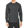 thumbnail image 4 of Thermal Top - Men's Classic Crewneck Waffle Knit Thermal Top 3XL, Charcoal Gray - 1, 4 of 4