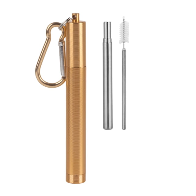 Retractable Straw,Retractable Stainless Steel Reusable Drinking Straw Portable Straw Impressive Results