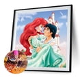 thumbnail image 2 of Cuadros Decorativos 5D bricolaje taladro cuadrado completo diamante pintura príncipe sirena decoración arte artesanía Wdftyju de costura negro 4 estilos, 2 of 9