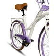 thumbnail image 3 of Bicicleta Black Panther Aruba R24 D C/Parr Y Cta Blanco/Morado, 3 of 3