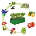 thumbnail image 3 of Tripumer 4 Pcs Fabric Raised Garden Bed Grow Bags Fabric Plant Container Rectangle Breathable Planting Container  Grow Bag Planter Pot with Handles for Plants Flowers Vegetables Green, 3 of 5