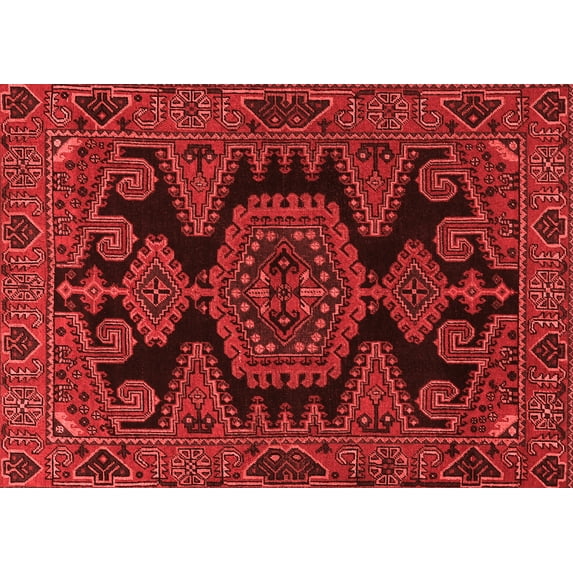 Ahgly Company Indoor Rectangle Persian Red Traditional Area Rugs, 2' x 3'