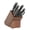 Black, variant on Sur La Table Kitchen Essentials Tasting Kitchen High-Carbon German Steel 7 Piece Full Tang Forged Cutlery Kitchen Knife Block Set -Juniper Green W/ Ashwood Block