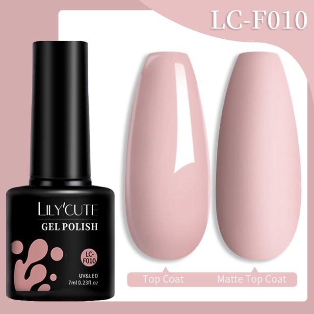 LILYCUTE 7ML Esmalte De Gel De Uñas Efecto Mate Color Verde Soak Off UV Arte Gris Azul Nude Básico