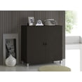 thumbnail image 6 of Dark Brown Wood Entryway Handbags or School Bags Storage Sideboard Cabinet, 6 of 6