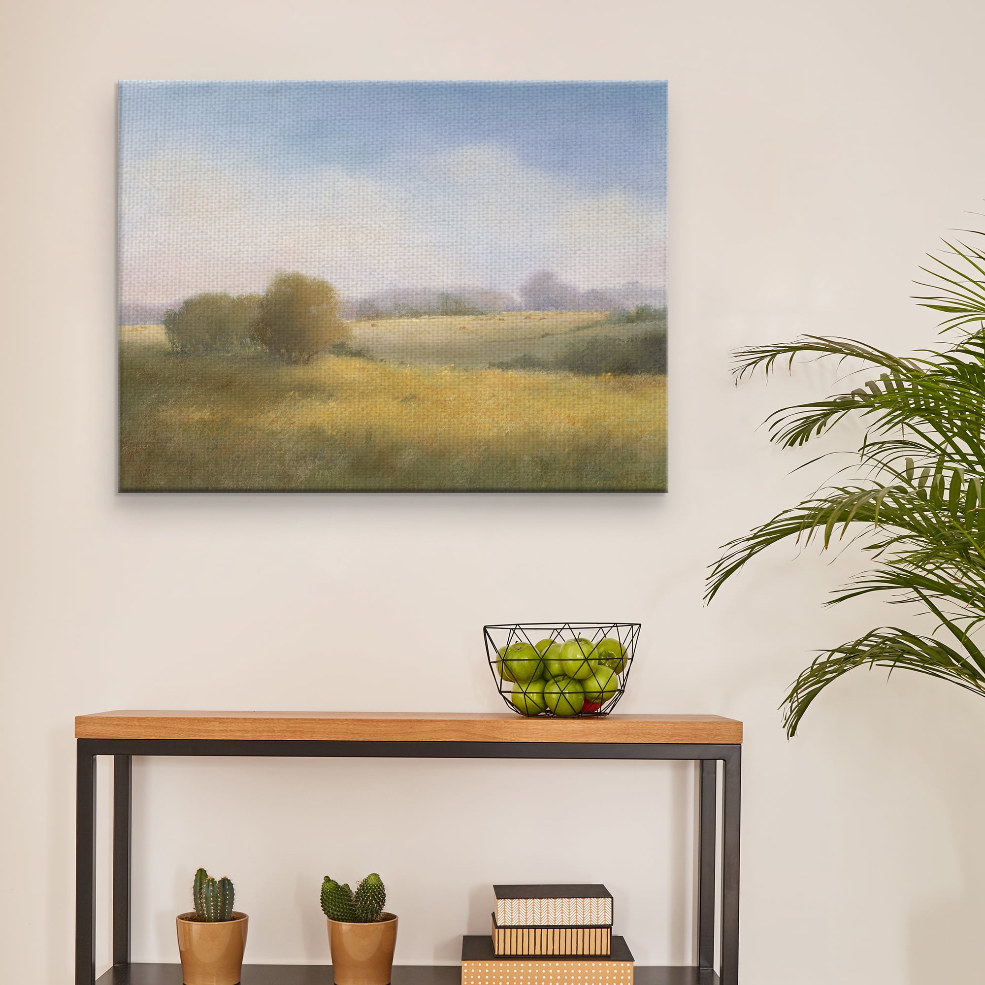 Masterpiece Art Gallery Summer Pastoral Sunny Hillside By Teri Jonas Canvas Art Print 30" x 40"