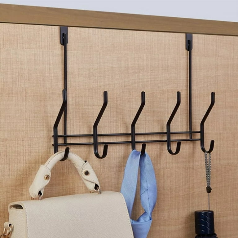 Door The Over Hooks Wall Hanger Hook Rack Key Bathroom Cabinet Laundry Hanging Hat Clothes Behind Coat Metal Duty Heavy