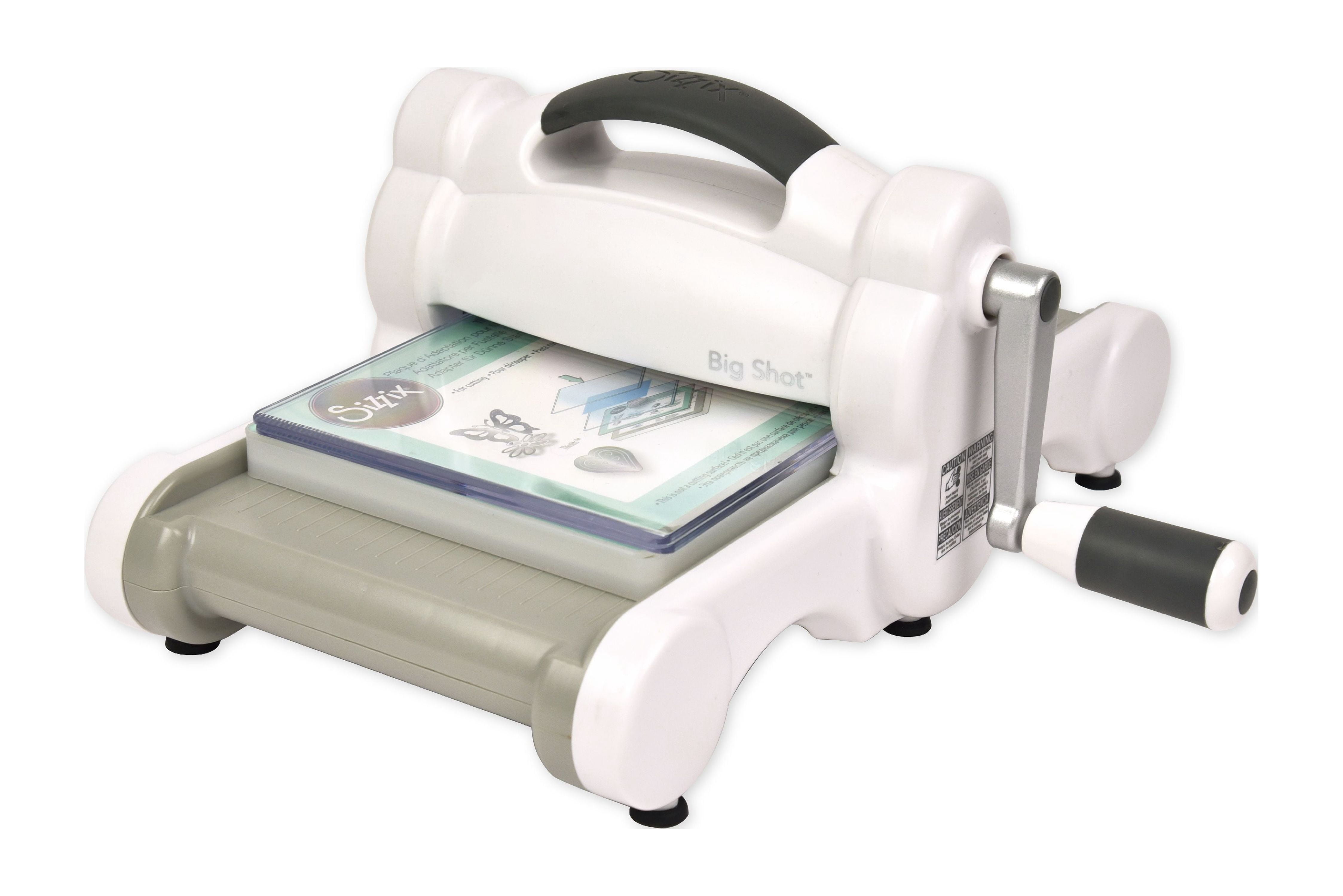 Sizzix Original ダイカッターセット　ダイ3個付き 3 pack) Sizzix Big Shot Machine Only (White & Gray) with Standard