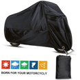 thumbnail image 4 of Cubierta para motocicleta, cubierta completa impermeable, protección UV, a prueba de desgarros, para todo tipo de clima, cubierta antipolvo para lluvia y nieve con almacenamiento con orifici, 4 of 5