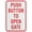 Warning Sign 1, variant on Aluminum Tin Sign Keep Right 8"x12" - Funny Pool Wall Decor Art - Indoor Outdoor Direction Marker