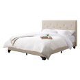 thumbnail image 1 of CorLiving Nova Ridge Upholstered Adult Full Size Platform Bed Frame with Headboard - No Box Spring Required, 1 of 9