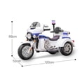 thumbnail image 5 of 12V Kids Ride On Police Motorcycle Tricycle Motorbike with Siren Lights, Music Player - Red, 5 of 5