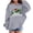 Gray, variant on BaoFuBaoMei Hoodies for Boys Girls Christmas Merry Christmas Long Cuffed Sleeve Sweatshirt Tops with Pockets Loose Hooded Fall Clothes for Christmas Dinner Vacation Holiday