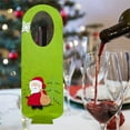 thumbnail image 1 of Christmas Red Wine Bag Christmas Party Red Wine Set Desktop Ornaments Decorative Door Handle Ornaments Felts Gift Bag, 1 of 6