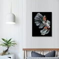 thumbnail image 4 of Nawypu Beauty Fish Canvas Painting Modern Abstract Wall Art Animal Posters and Prints Wall Decor Large Wall Artwork Home Decor Office Kitchen Wall Decoration for Home Classroom Office Living Room, 4 of 5