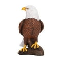 thumbnail image 5 of Estatua de águila calva estilo giro de cabeza detalles ricos estatuilla de águila patriótica de resina duradera estable para oficina familia café, 5 of 5