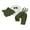 Green, variant on Newborn Baby Boy Gentleman Outfit 3Pcs Baby Boys Spring Fall Clothes Long Sleeve Lapel Button Down Bowtie Romper Waistcoat Suspender Pants Sets Baby Boy Baptism Day Wedding Church Outfit