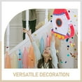 thumbnail image 3 of FUTUREORYY Birthday Pinata Rocket Shape with Blindfold and Stick for Themed Celebrations 1 Set, 3 of 6