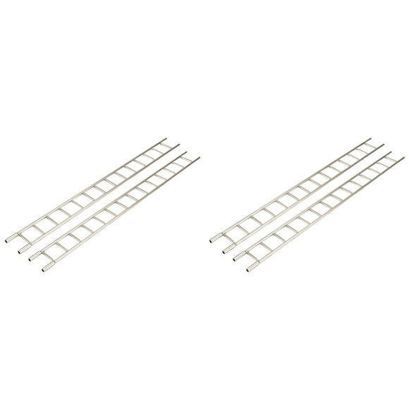 4X Decoración de Escalera de Simulación de Metal para 1/10 para /para / // Car Diy Parts