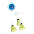 thumbnail image 1 of Bádminton Solo Entrenamiento de bádminton Principiantes Niños Niñas 3 pelotas Autopráctica Autoentrenamiento para fitness Juego en interiores Azul, 1 of 8