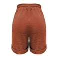 thumbnail image 5 of BKQCNKM Gauze Shorts for Women, Linen Shorts for Women, Wide Leg Shorts for Women, Wide Leg Shorts for Women, Linen Shorts for Women, Orange XXL, 5 of 5