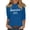Royal Blue, variant on Women's T-Shirts America 250 Patriotic We The People Graphic Crew Neck 3/4 Sleeve Top