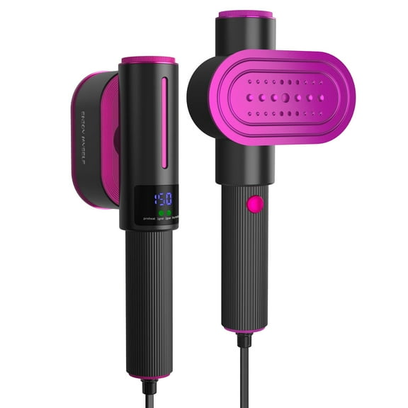 Enjoy Myself 1200W Travel Steamer for Clothes, Handheld Garment Steamer with LCD Screen, Black