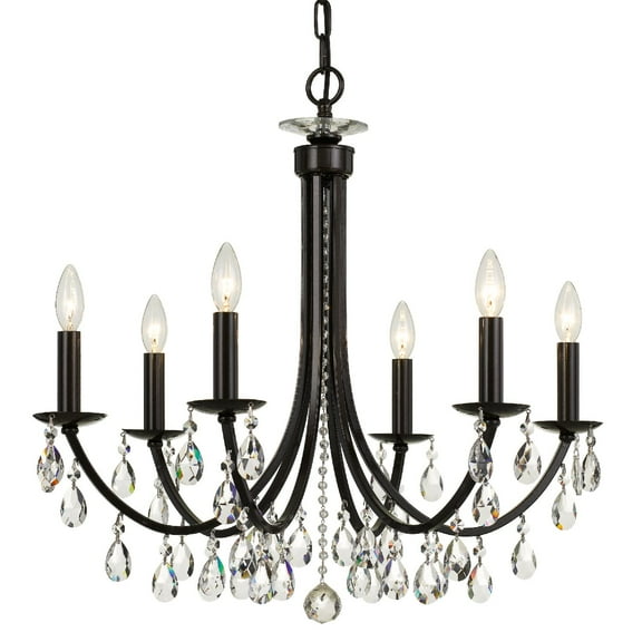 Crystorama Lighting Group 8826-Cl-S Bridgehampton 6 Light 26" Wide Crystal Chandelier -
