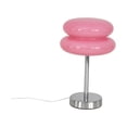 thumbnail image 2 of Lámpara de mesa con forma de tarta de huevo y champiñones, luces creativas, lámpara de escritorio LED romántica de moda rosado, 2 of 9
