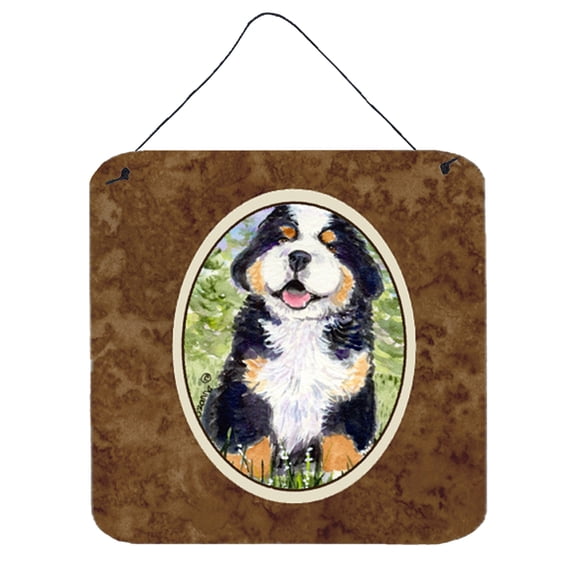 Caroline's Treasures SS8750DS66 Bernese Mountain Dog Wall or Door Hanging Prints, 6x6, multicolor