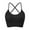 Black, variant on Sngxgn Womens Longline Sports Bra Padded Workout Crop Tank Tops(White,S)