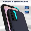 thumbnail image 4 of for Samsung Galaxy A14 5G Case: Dual Layer Protective Heavy Duty Cell Phone Cover Shockproof Rugged with Screen Protector - Military Protection Bumper Tough - Galaxy A14 5G 2023, 6.6inch, Blue, 4 of 14