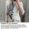 thumbnail image 3 of Large Square Fashion Scarves Women's Hair Wrapping Scarfs Night Sleeping Headscarf - White, 3 of 5