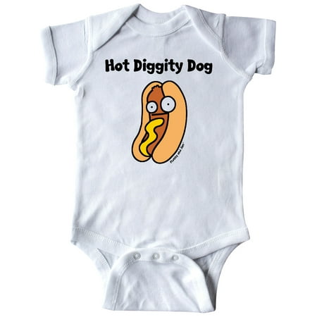 

Inktastic Hotdog Hot Diggity Dawg! Gift Baby Boy or Baby Girl Bodysuit