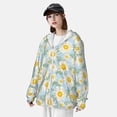 thumbnail image 3 of Balery Daisies Flowers Sudadera ligera de manga larga con capucha y protección solar UPF 50+ para hombre y mujer, ideal para pesca y running-Small, 3 of 7